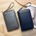 thumbnail image 5 of Travel Wallet RFID Passport Holder Secure Zipper Organizer Slim Design for Daily Commute Business Travel Card Document, 5 of 5