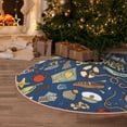 thumbnail image 5 of Sikiie Marine Nautical Nativity Christmas Tree Skirt, Jesus Christian Winter Holiday Tree Mat Decoration(30-48IN)30", 5 of 6