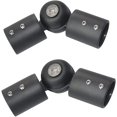 thumbnail image 1 of 2 piezas de conectores de esquina de barra de cortina de ventana salediza ajustables de acero inoxidable de 19 mm, 1 of 4