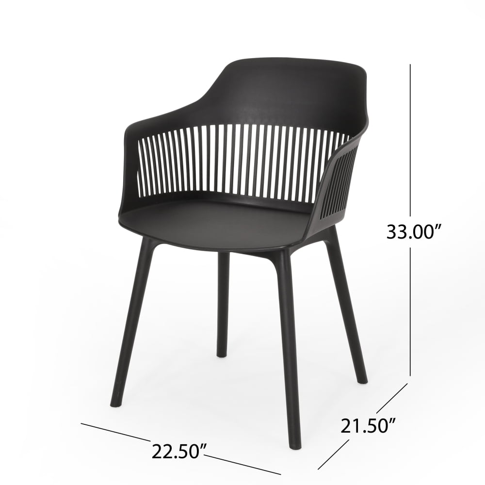 Outdoor Dining Chairs (Set of 2) – Space-Saving Patio Chairs for Garden, Deck, Poolside, Backyard