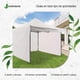 thumbnail image 5 of Carpa 3x3 m Jardimanía, Toldo Antisombra con Paredes, Acero Reforzado y Lona Resistente, Portátil blanco Mediano, 5 of 5