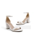 thumbnail image 2 of Zapatos DREAM PAIRS Tacones Bajos con Tacón Grueso Blanco 7,5 cm, 2 of 6