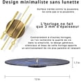 thumbnail image 2 of Horloge Murale Moderne sans Tic-Tac, 30cm à Quartz Ronde Grande Horloge Murale (Bleu01), 2 of 4