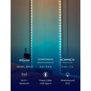 Twinkly Dots String Lights App-Controlled Flexible LED Color Changing String Lights, Multicolor, 60 LED / 10 ft Clear Wire