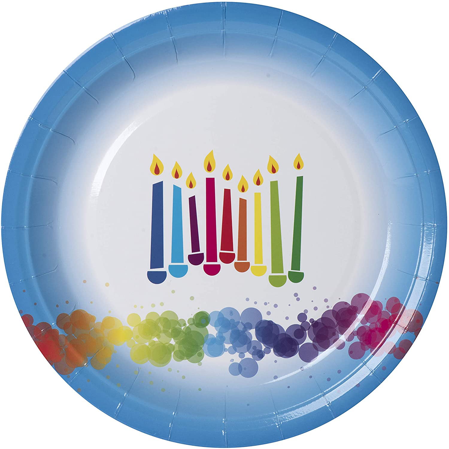 Pack of 10 Pcs |Ideal Practical Design for Parties Chanukah Themed 9 Plates Round Paper Party Plates Hanukkah Disposable Paper Plates Family Dinner and Mess free Chanukah Parties and Festival