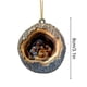 thumbnail image 3 of Christmas Ornaments - Acrylic Christmas Pendant Round Religious Hanging Ornaments For Christmas Tree Christmas Decorations For Home Holiday Decor Festive Orname, 3 of 4