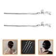 thumbnail image 3 of 3 Pack Geometric Metal Hair Beads and Barrettes Set, Stylish Chopstick Hair Accessories for Cosplay and Everyday Wear, 3 of 8