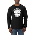 thumbnail image 1 of Wild Bobby,I Can't Work Today My Arm is in Cast, Father's Day, Men Long Sleeve Shirt, Black, Small, 1 of 3