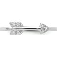 thumbnail image 5 of Sterling Silver Rhodium-Plated Polished Cz Arrow Ring (Size 8) Made In China qr6198-8, 5 of 5