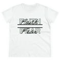 thumbnail image 2 of Women's Cotton Tee, Faith Over Fear, Relaxed Fit, Short Sleeve T-Shirt, 2 of 5