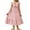 Light Pink, variant on Tween Girl Blue Easter Summer Dresses Graduation Tie Back Flutter Sleeve Maxi Dress for 9-10 Years