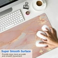 thumbnail image 4 of Cute Pink & Rose Gold Marble Large Desk Mat - Ideal for Computer, PC, Laptop Protection, 4 of 7