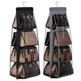 thumbnail image 2 of For Wardrobe Closet Transparent Storage Bag Hanging Handbag Organizer Door Wall Clear Sundry Shoe Bag with Hanger Pouch, 2 of 4