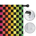 thumbnail image 4 of Blackout Kids Curtains,Rainbow Checkerboard Childrens Insulated Curtains Set Of 2,Bedroom Essentials,Toddler Room Decor 42"x84"(106x213cm), 4 of 4