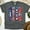 Dark Heather, variant on Patriotic 1776 Fireworks T-Shirt for Women, Red White Blue Independence Day Graphic Tee, White, Size S