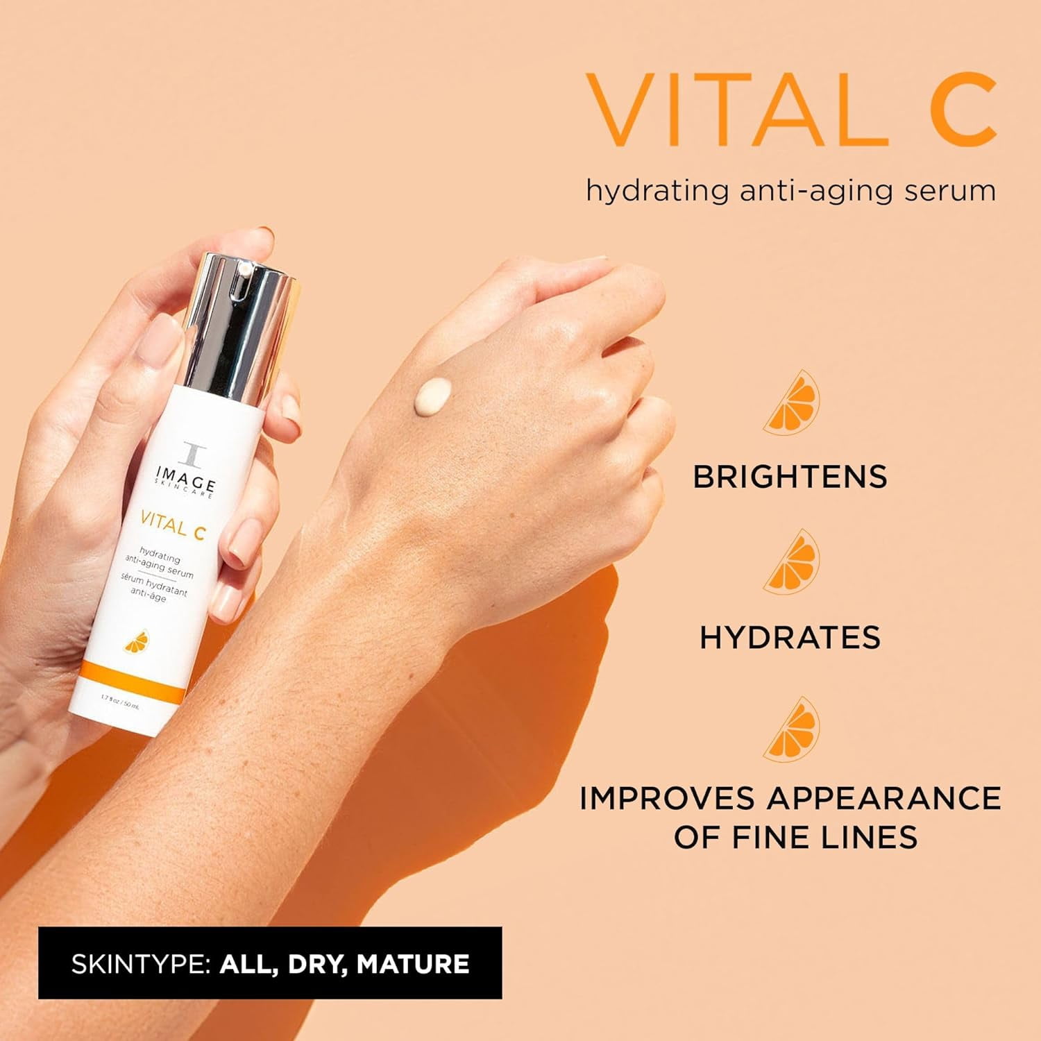 Image Vital C Hydrating Anti Age Serum - Pack of 2, 1.7 oz