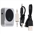 thumbnail image 2 of Adaptador Bluetooth 5.3 AUX para Coche Receptor de Audio Bluetooth Adaptador de Música para Coche con Cancelación Micrófonos Incorporados Manos Gris Plateado, 2 of 5