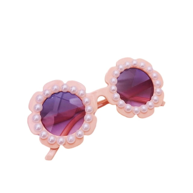 SUNSIOM Lunettes de Soleil pour Enfants en Forme de Tournesol, Lunettes de Protection UV pour Enfants