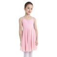 thumbnail image 2 of TSSOE Kids Girls Cross Back Camisole Ballet Dance Leotard Tutu Dress Modern Lyrical Dancewear Costumes Pink 5-6, 2 of 7