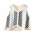 thumbnail image 2 of LOVZFMLL Cardigan pour Femmes Tricoté Mince Ample Sans Manches Haut, 2 of 3