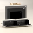 thumbnail image 3 of HOMCOM Wall Mounted TV Stand with Storage, Floating Media Console, Black, 3 of 10