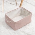 thumbnail image 4 of Rongfmy Storage Basket Collapsible Storage Bins Boxes Organizer for Clothes Toys Books, Pink_L, 4 of 5