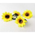 thumbnail image 3 of Fennco Styles Handmade Sunflower Decorative Napkin Rings, Set of 4 - Yellow Flower Napkin Holders for Dining Table, Banquet, Wedding, Holiday Décor and Special Event, 3 of 5