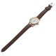 thumbnail image 4 of Reloj de mujer sencillo y elegante, pequeño, digital, con esfera de mesa, de cuero, para chicas, señoras y estudiantes (marrón), 4 of 7