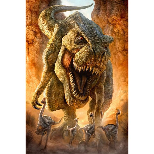 Taladro Pintura Diamante (DE2624) 5D DIY Completo Dinosaurio Punto de Cruz Bordado Kit (3) 40x50cm FLhrweasw Nuevo