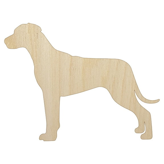 Rhodesian Ridgeback Dog Solid Wood Shape Unfinished Piece Cutout Craft DIY Projects - 4.70 Inch Size - 1/8 Inch Thick
