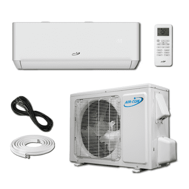 Air-Con 12000 BTU Mini Split Air Conditioner Heat Pump, Blue Series 4, 110/115V
