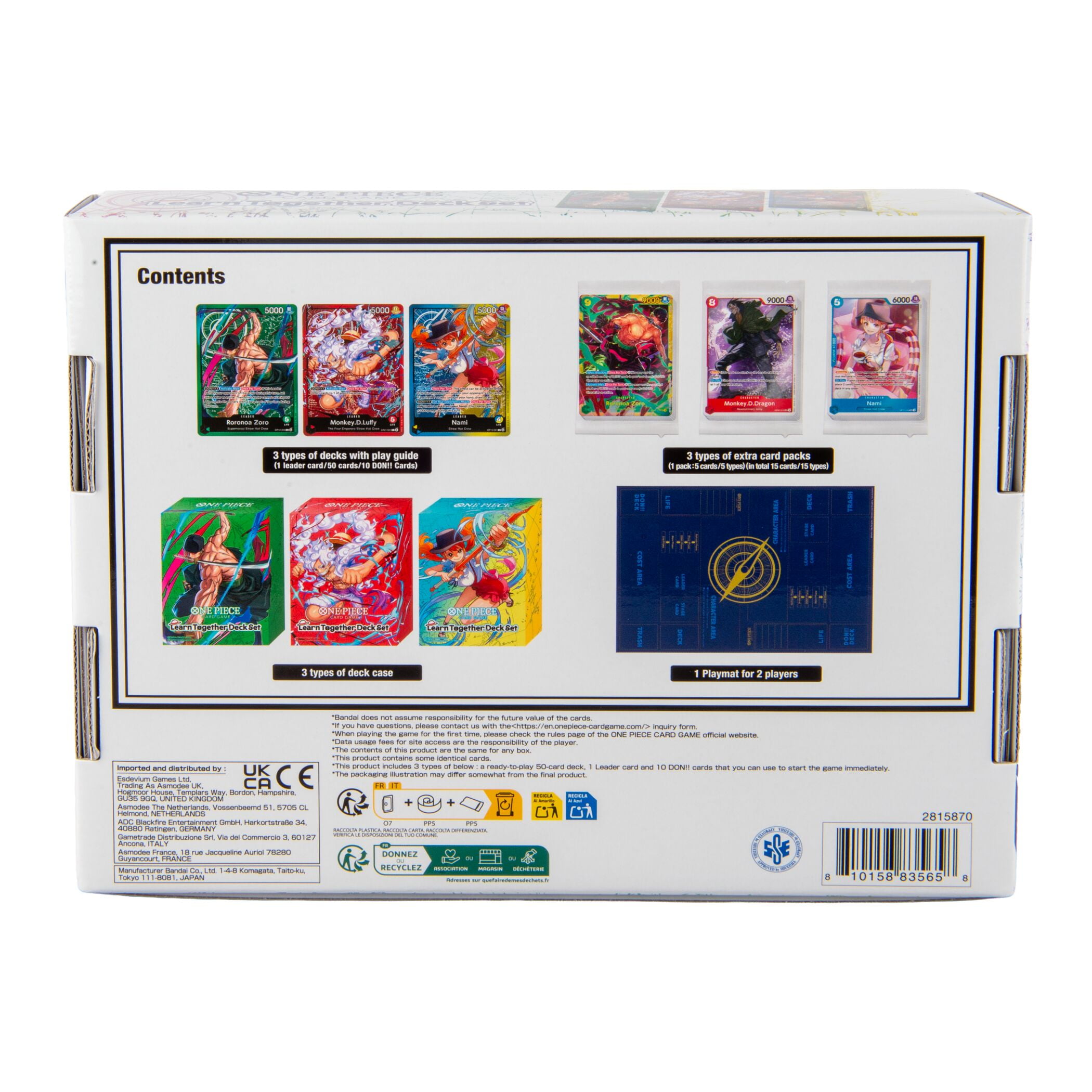 2025 Bandai One Piece Learn Together Deck Set - Walmart.ca