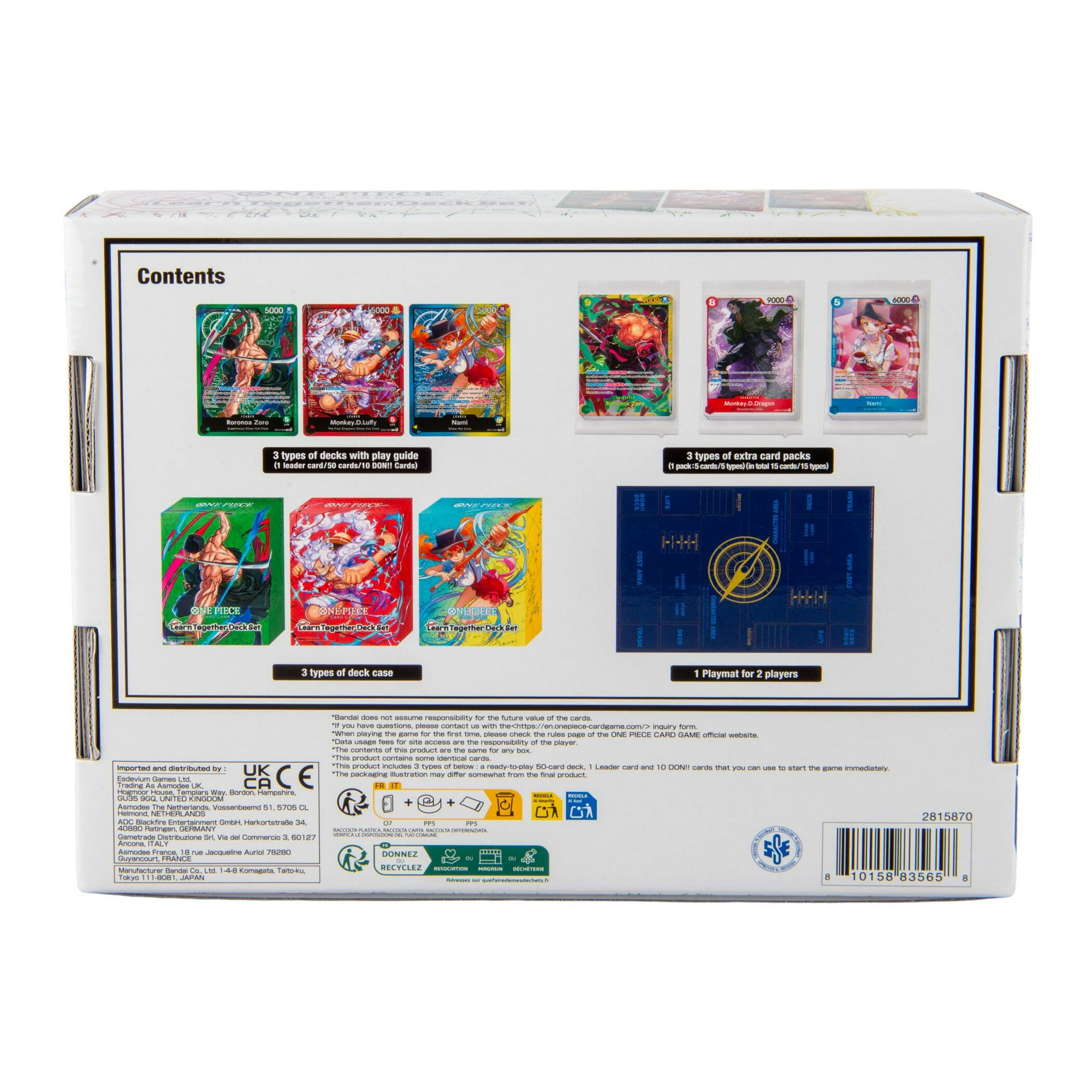 2025 Bandai One Piece Learn Together Deck Set - Walmart.ca