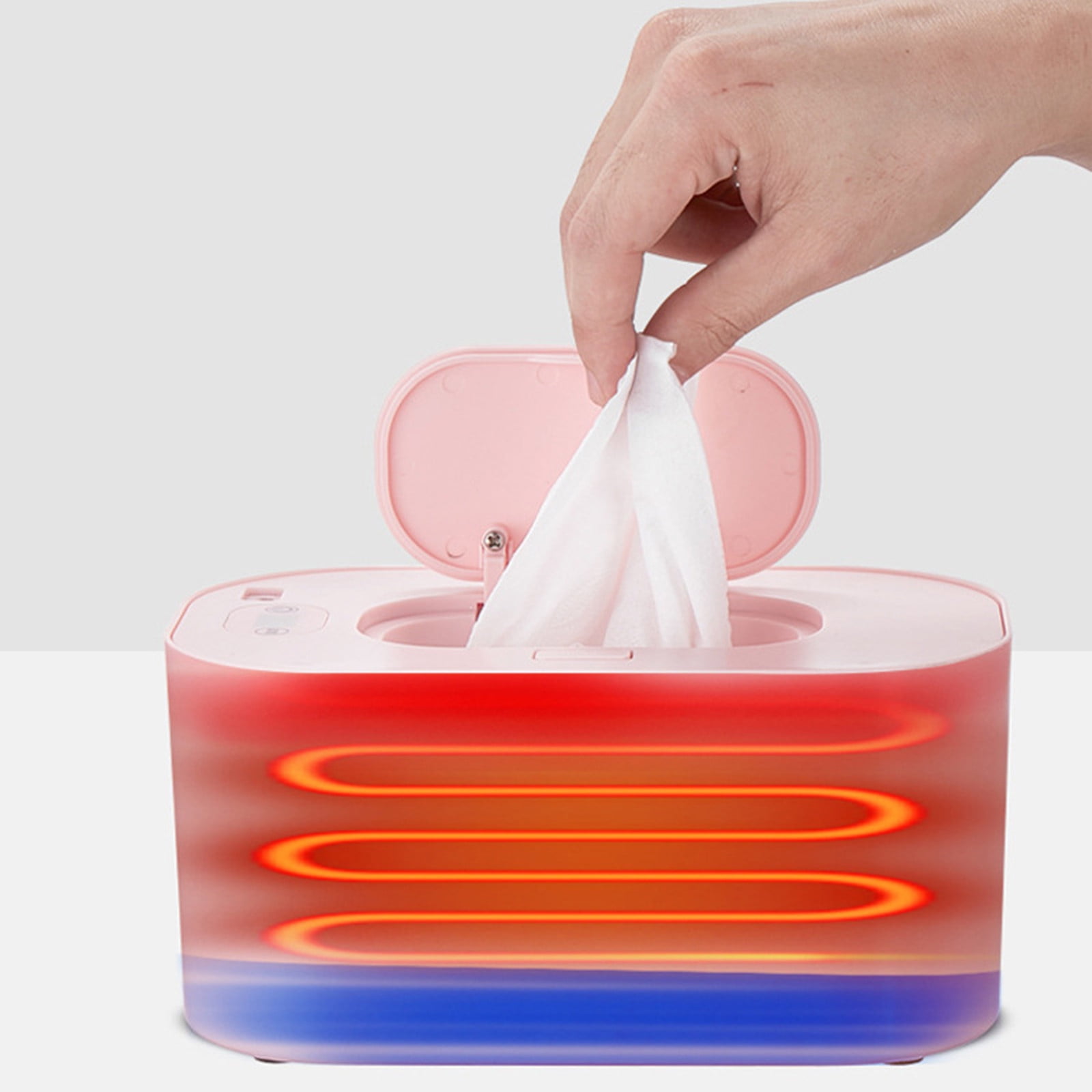 Portable USB-Powered Wet Wipe Heater with Adjustable Temperature Control, and Large Capacity Dispenser Box for Personal Use, Ideal for Sensitive Skin Care and Home Office Travel Essentials