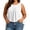 White, variant on Women's Chiffon Tank Top Elegant Ruffled Hem Sleeveless Blouse Loose Flow Summer Tunic for Casual Wear