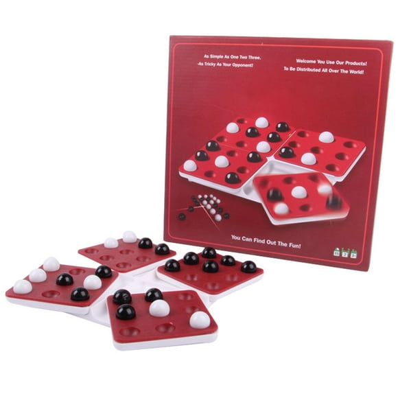 Go Board Game Funny Rotatable Board Beads Game Family Interactive Toys for Kids