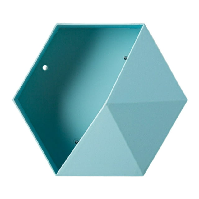 Geometric Hexagonal Storage Shelf, Wall Mounted Design, Space Saving, Decorate Empty , Suitable For Bedroom, Study Or Living Room
