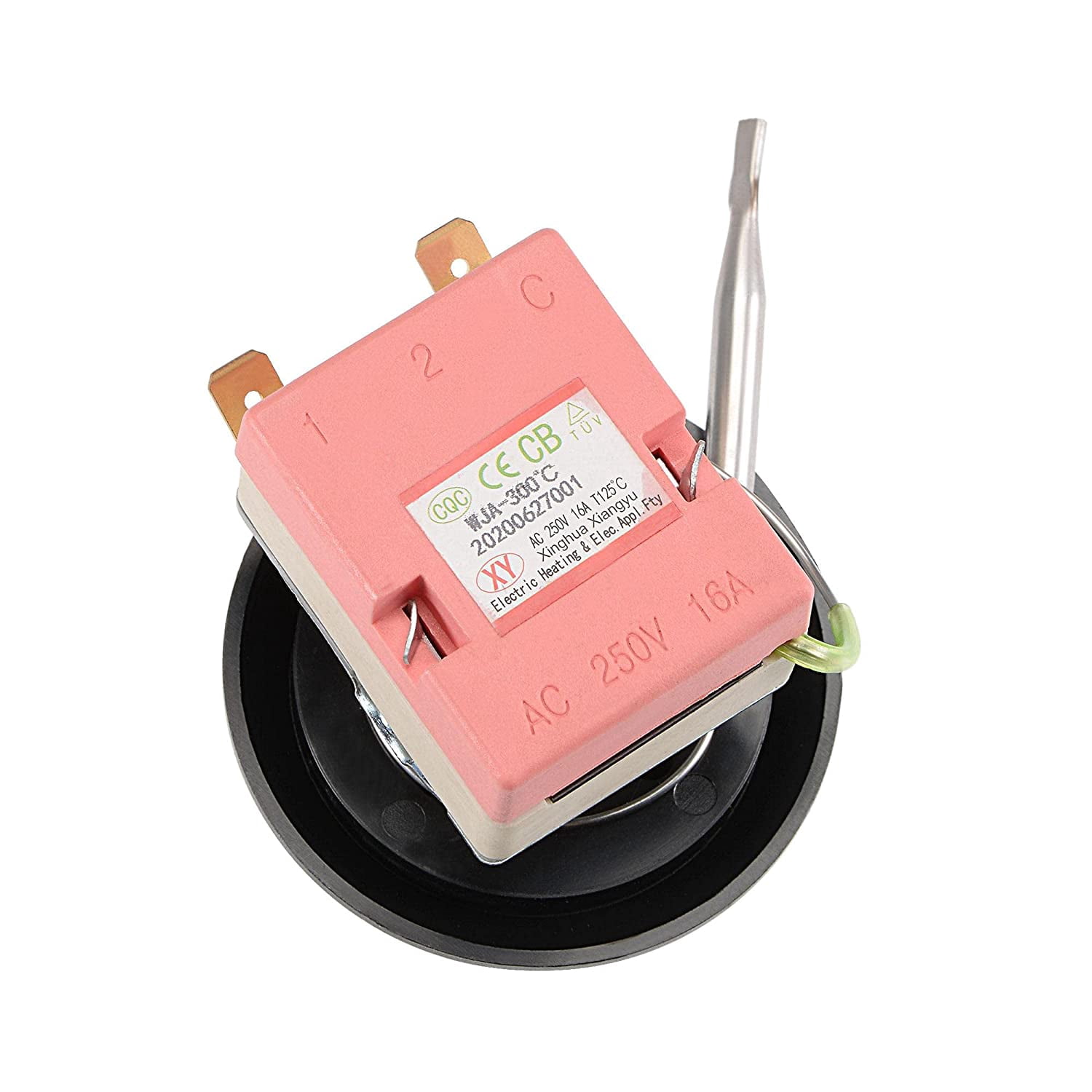 2501650-300 Temperature Control Switch Capillary Thermostat for Oven Refrigerator Heater, 0.7 Meter, with 2 Screws and 2 Compression Terminals