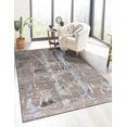 thumbnail image 6 of EORC Gray Hand Knotted Wool Transitional Traditional Knot Rug, 8' x 10', 6 of 6
