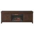 thumbnail image 6 of Martin Svensson Home La Jolla 70" TV Stand with Electric Fireplace Brown Walnut, 6 of 6