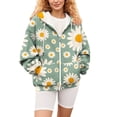 thumbnail image 6 of Bovemsi Sweatshirt for Women Fashion Spring Autumn Casual Long Sleeve Hoodies Sweatshirts Top Zip Up Hoodie, 6 of 7