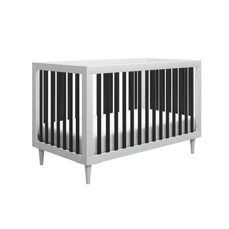 UPC: 0065857322705 | Little Seeds Rowan Valley Flint 3-in-1 Crib White/Black with Wood Leg