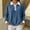 A71 Blue, variant on Women's Waffle Knit Henley Shirt Long Sleeve Collar Top Casual Button Down Tunic Blouse with Chest Pocket Lightweight Fall Pullover Everyday Office Wear