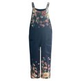 thumbnail image 3 of Azrian Womens Plus Size Pants,Womens Fashion Pants Overalls Rompers Printed Buttons Suspender Jumpsuit Clearance Sales Today Deals Prime, 3 of 5
