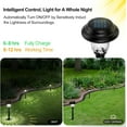 thumbnail image 6 of NefLaca Waterproof Glass Solar Lights , Super Bright Solar Pathway Lights, Up to 12 Hrs Long Last Auto On/Off Garden Lights , Stainless Steel LED Landscape Lighting for Yard,Outdoor, 6 of 8
