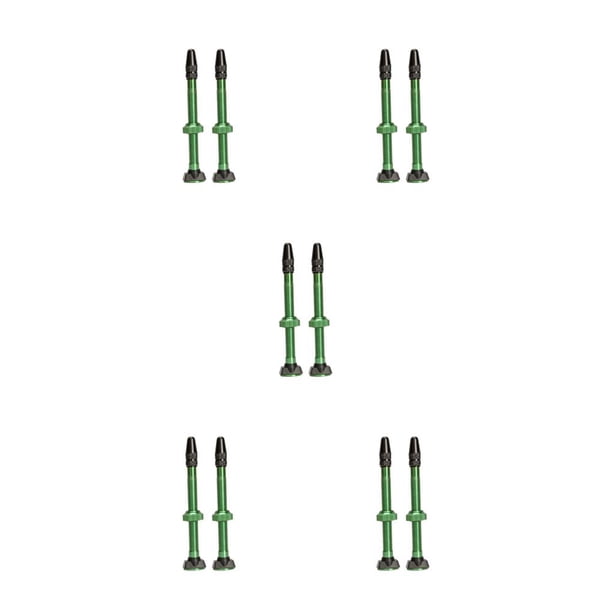 Soidarity 2 uds 60mm válvula recta de neumático sin cámara 12,8mm válvulas de neumático de base negro Type5 NO5
