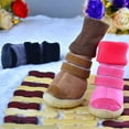 thumbnail image 5 of 4Pcs Waterproof Pet Dog Boots, Anti-Slip Waterproof Winter Warm PU Dog Shoes, Suitable for Small Medium Large Dog, 5 of 8
