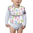 thumbnail image 6 of Zufioo Pastel Christmas Cookies Print Toddler Adjustable Waterproof Bib, 11.6x15 Inch Feeding Bib Suitable for 6-24 Month Babies, 6 of 8