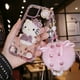 thumbnail image 1 of Sanrio-fundas de teléfono de dibujos animados de hello kitty para Samsung, carcasa trasera Ultra de felpa con pulsera, color rosa, para Samsung S22 ultra S21 S20 s10 s23 s23 Fivean unisex, 1 of 2