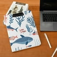 thumbnail image 6 of Fishes Corals Bubbles Foldable Binder Folder Clipboard with Pen Slot Double Clips A4 Size File Storage, 6 of 8